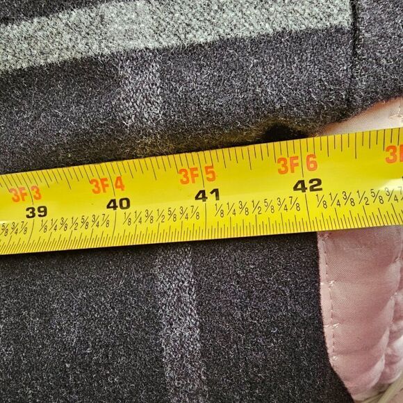 EUC ANNIKKI KARVINEN WOOL OVERSIZED TILE PATTERN LAPEL PONCHO ONE SIZE - Picture 15 of 16